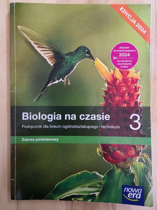 Podręcznik Biologa na czasie 3, zakres podstawowy, liceum 2024