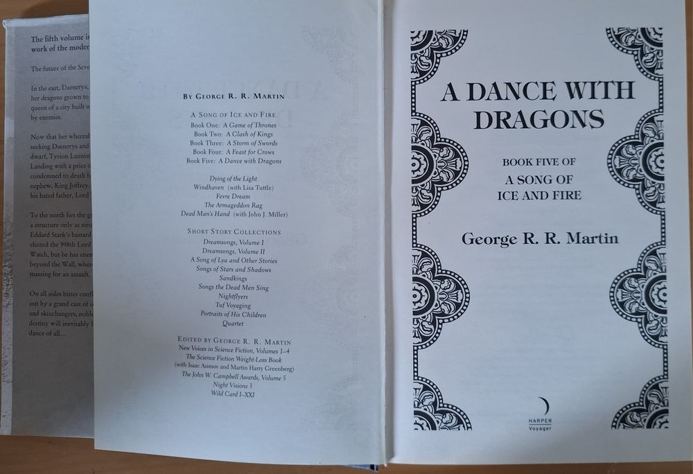 Gra o tron. Taniec ze smokami George R.R Martin . Wersja angielska