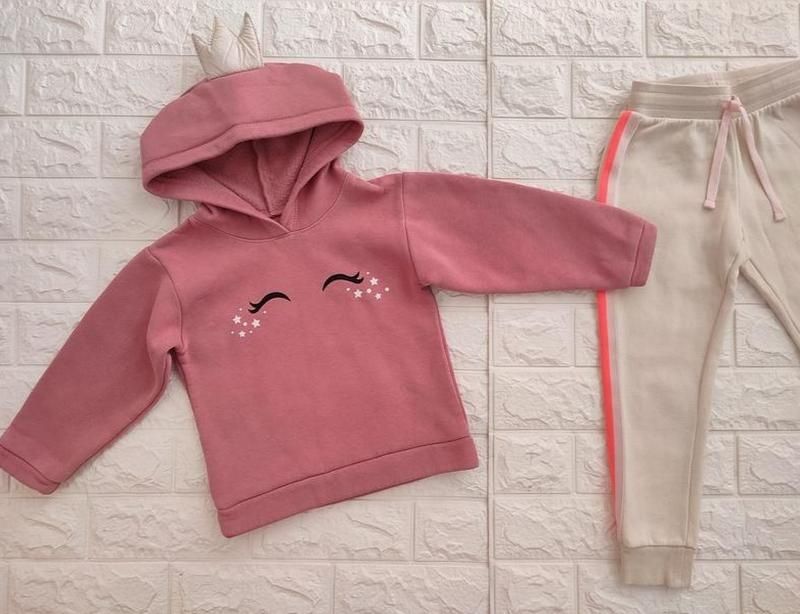 Світшот, толстовка на флісі evgakids для дівчинки 2-4 роки