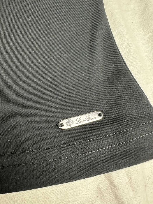 Koszulki Shirt meski Ultra Premium herb Loro Piana OUTLET czarna