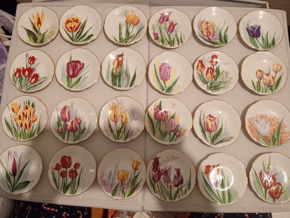 Conjunto coleção chávenas e pires Portart Tulipas