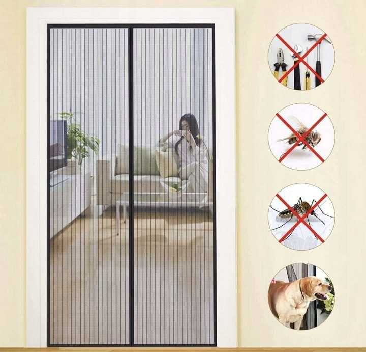 Moskitiera na drzwi balkonowe 90x220 cm