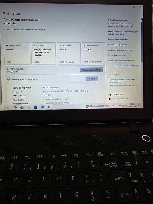 Toshiba Satellite Portátil C55-C-1G7