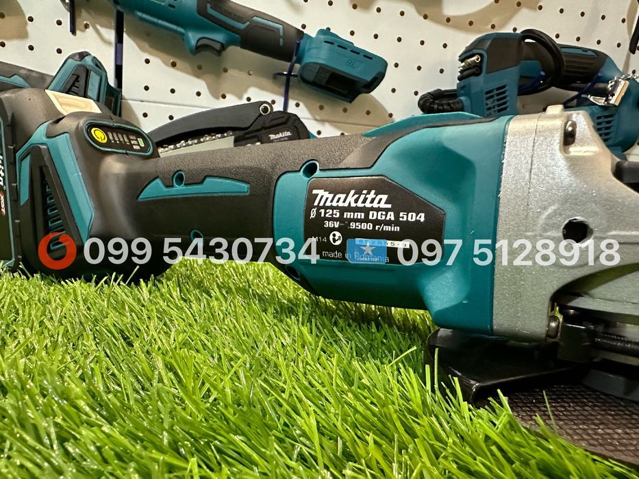 Болгарка акумуляторна Makita DGA504 36V 8Ah безщіткова диск 125 мм