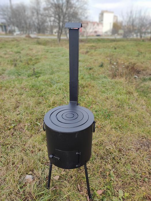 Печка 40см под казан6л-18лПіч для чавунного казана. Топка. Очаг.