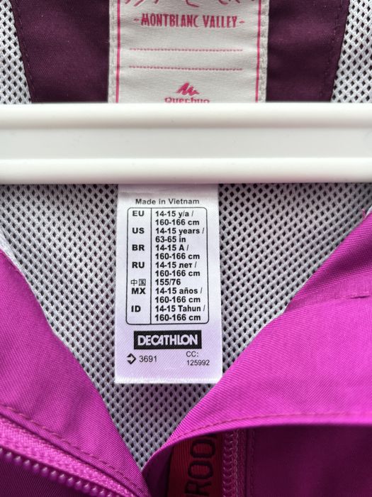 Kurtka wiatrówka dziewczęca