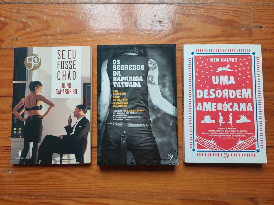 Stieg Larsson, Nuno Camarneiro, Marc Levy, Ken Kalfus - Livros NOVOS