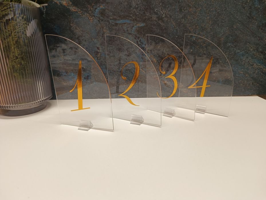 Numerki na stoły weselne, numery na stoły
