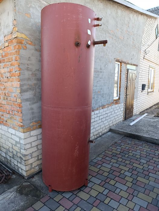 Буферна ємність 1250 л, метал 3 мм, контур ГВС 12 мм