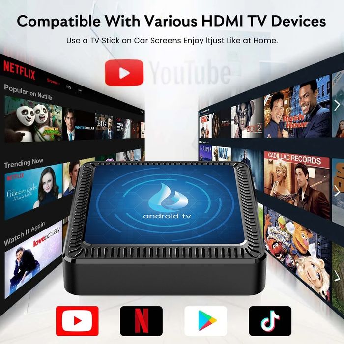 Smart TV  4/32  Android 12 Смарт ТВ приставка