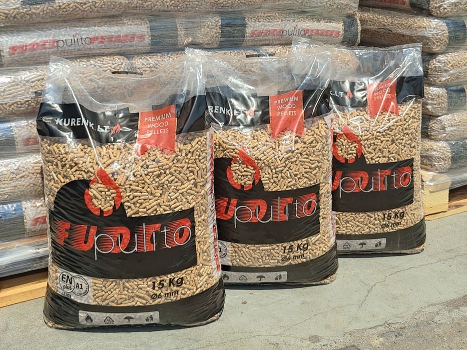Pellet certyfikowany FUOCO 19MJ ENplus A1 klasa Premium Plus 0,4% popiół Dostawa gratis