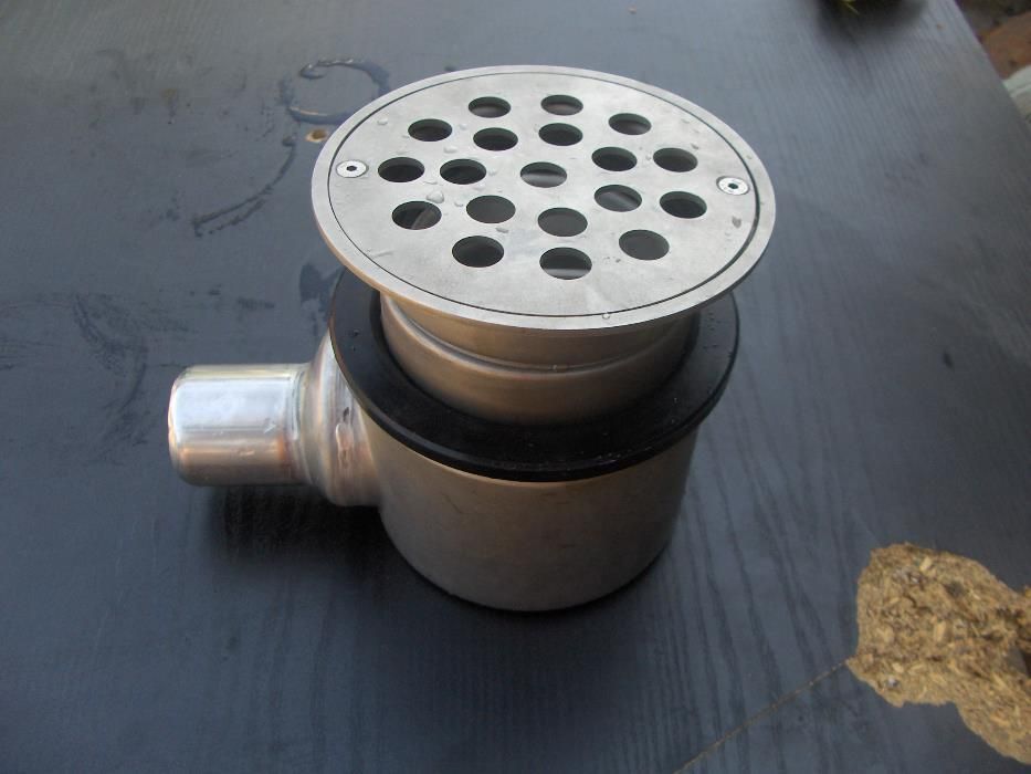 Sifão em inox com cesto de rezidos