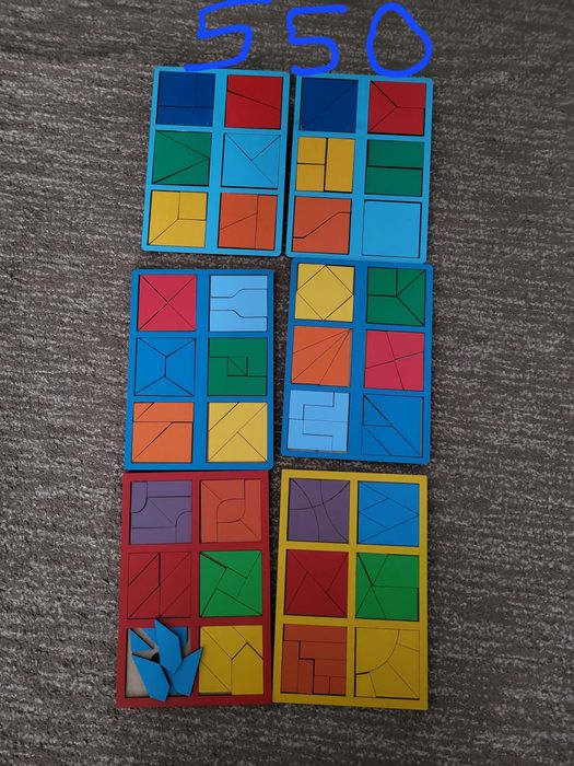 Розвиваючі ігри з дерева Квадрати Нікітіна Дерев'яний сортер Пазл