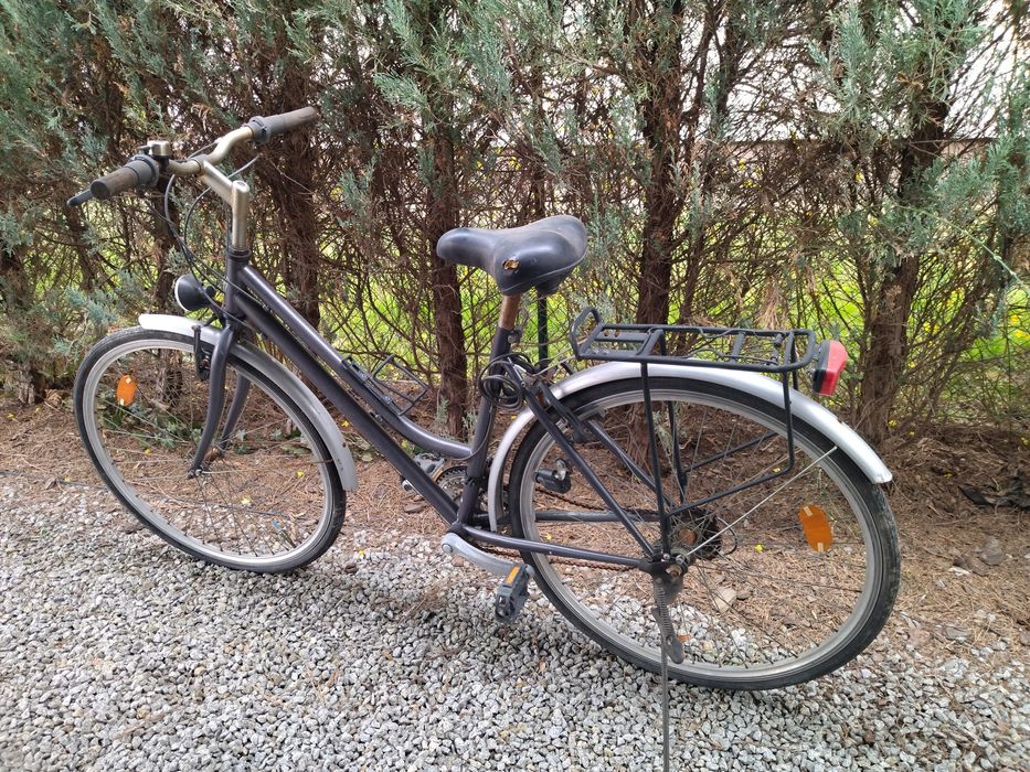 Rower miejski fioletowy