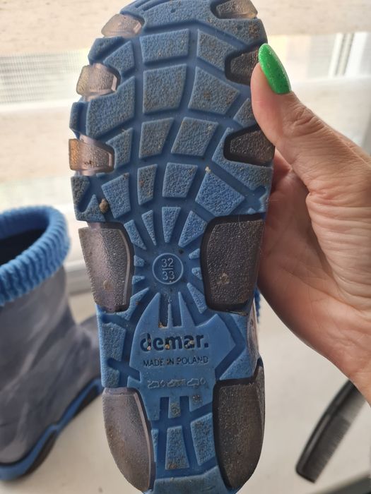 Дитячі утепленні гумові сапоги Demar 32/33