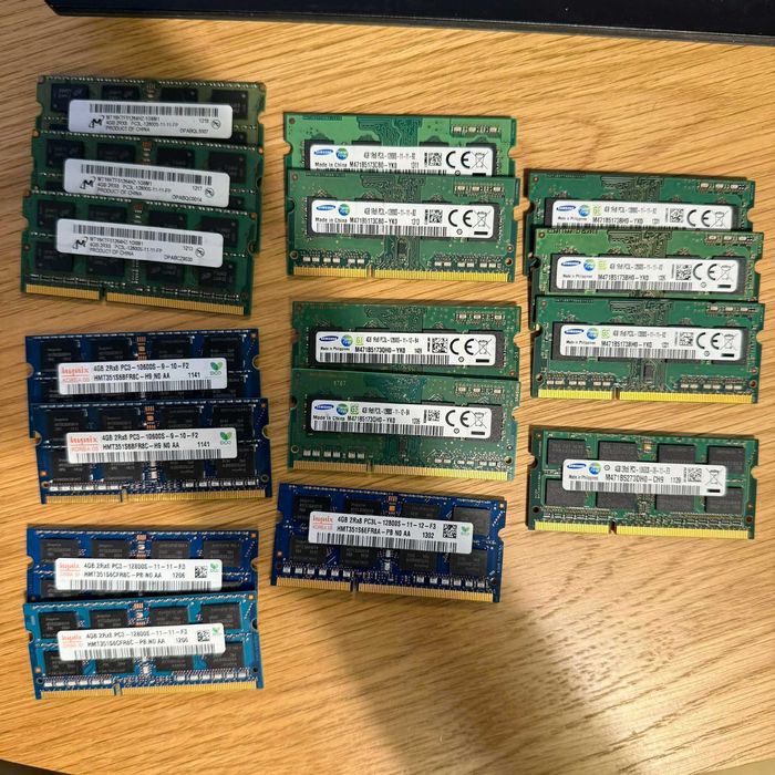 Kości RAM 4gb - 16 sztuk