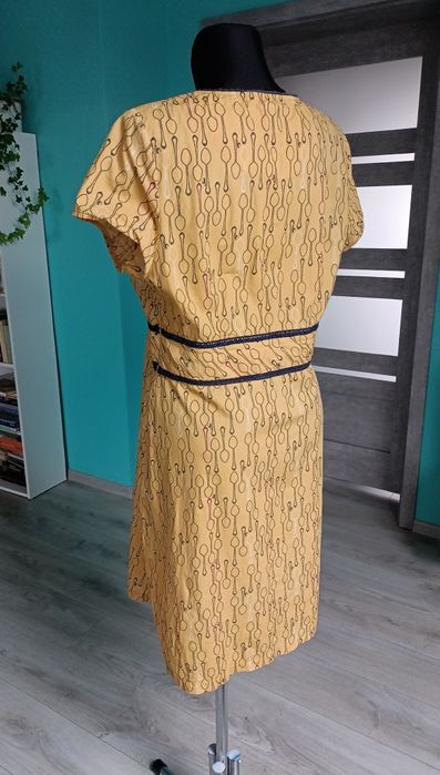 Sukienka w łyżeczki Boho Hippie retro vintage