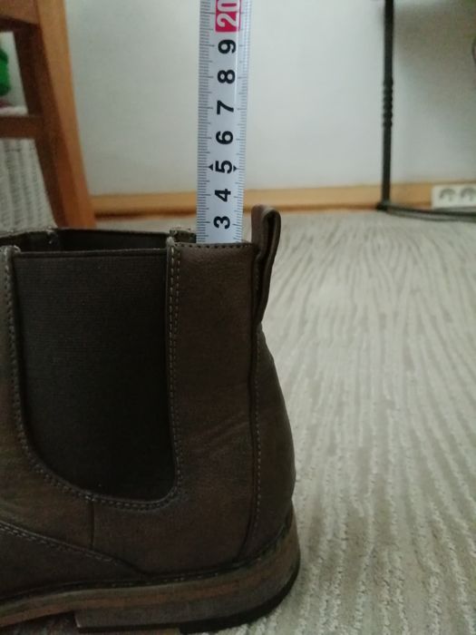 Buty męskie wsuwane brazowe
