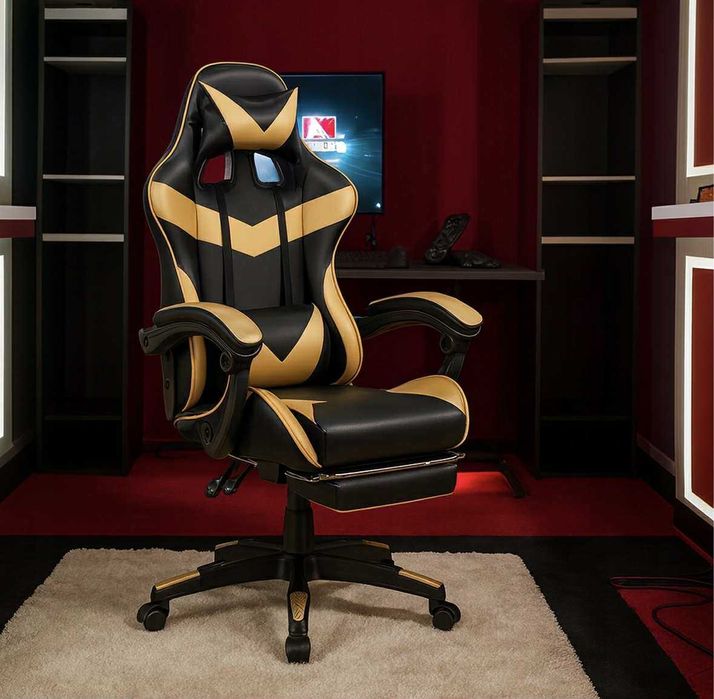FOTEL GEAMINGOWY dla chłopca na prezent do gier komputera wygodny
