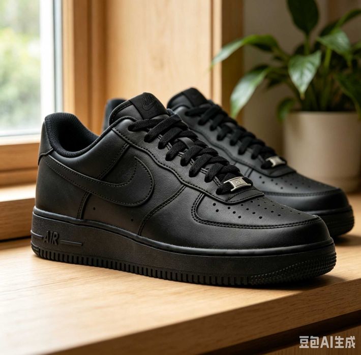 Nike Air Force 1 Low '07 Czarne buty sportowe unisex, rozmiar 41