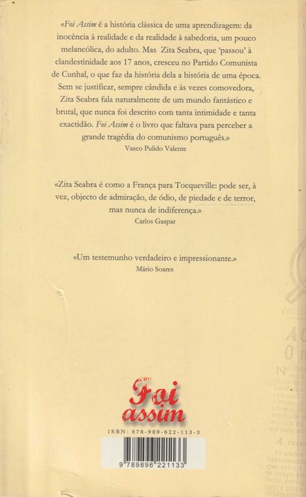 Foi Assim - Zita Seabra