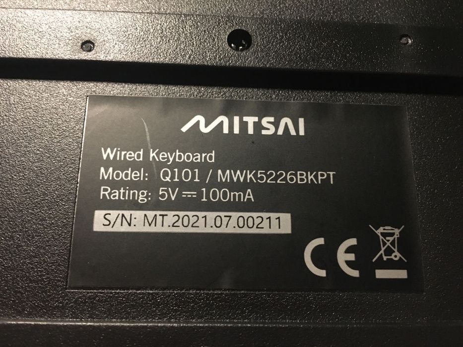 Teclado QWERT - marca MITSAI