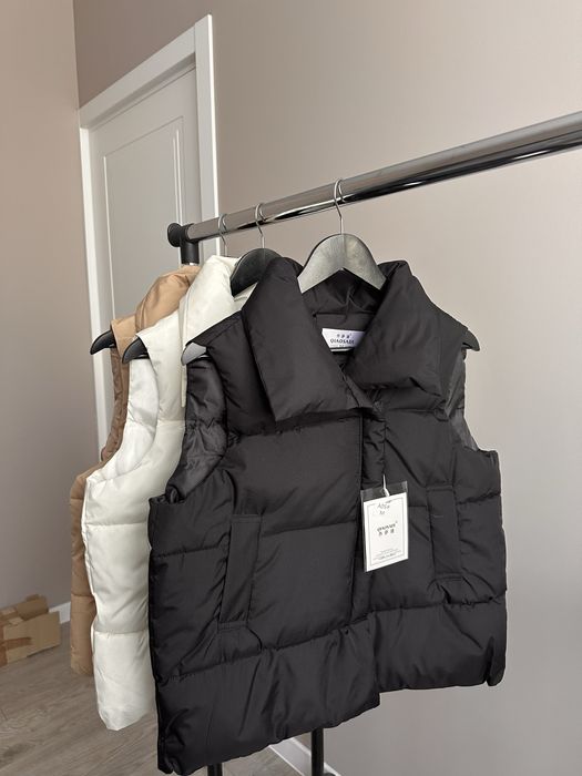 Нова жіноча жилетка безрукавка оверсайз верхній одяг куртка