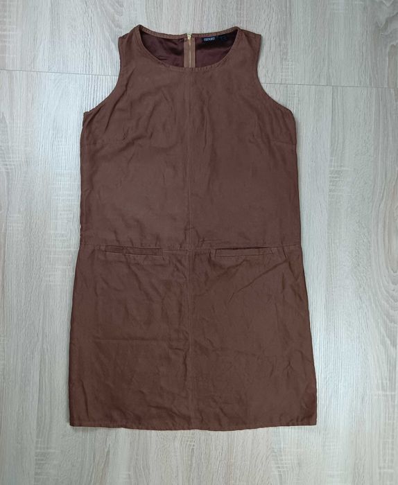 Brązowa zamszowa sukienka damska bez rękawów Esmara rozmiar L / 40