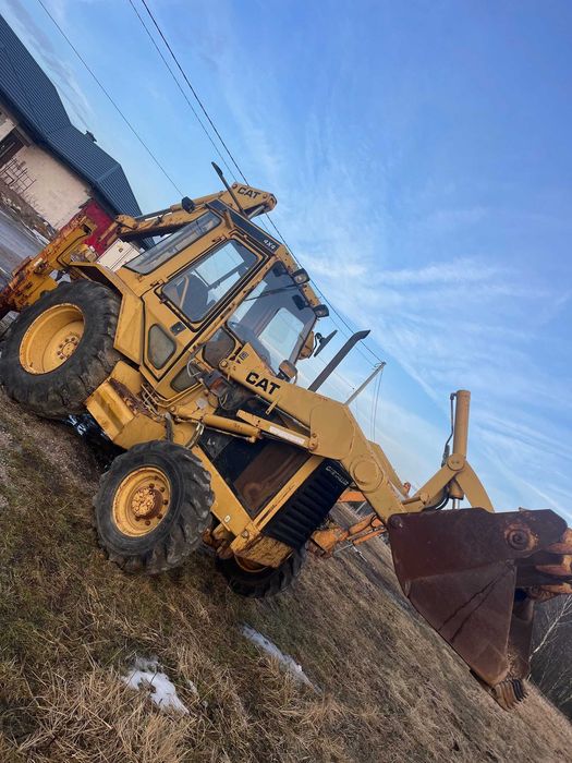 Koparko ładowarka CAT 428 krokodyl 4x4