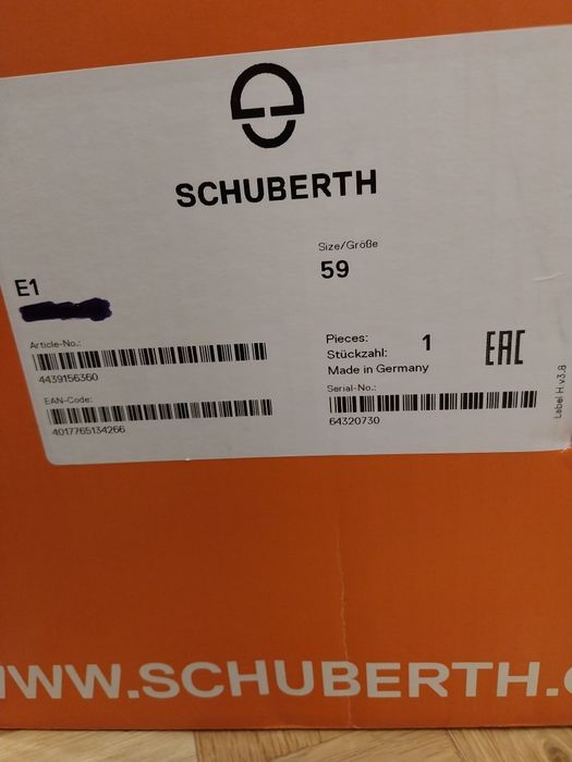 Kask szczękowy Schuberth E1 L 59