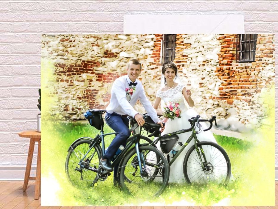 Портрет по фото на полотні.художній портрет.замовити портрет картину