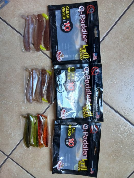 Zestaw nowych gum wędkarskich manns 10cm