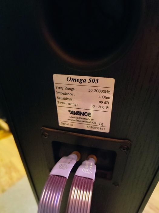 Kolumny AVANCE Omega 503 | Stan głośników IDEALNY | Brzmienie Vifa