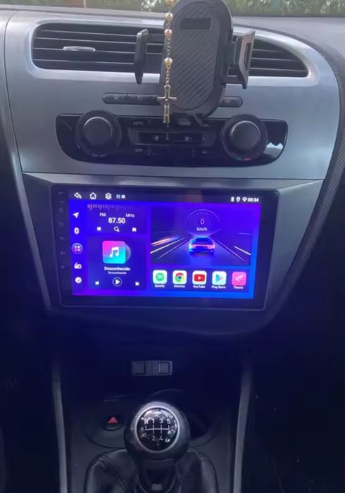 Rádio Android 14 com GPS SEAT LEON (Artigo Novo)