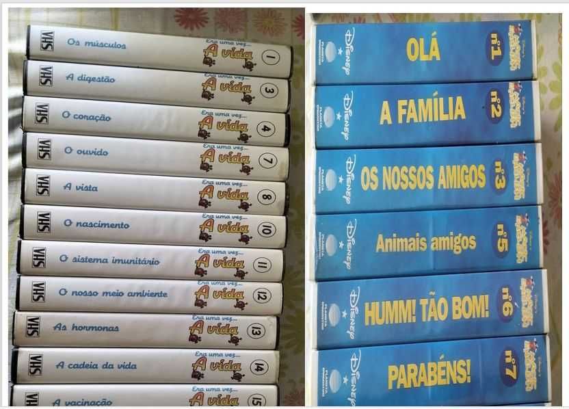 Cassetes VHS de desenhos animados