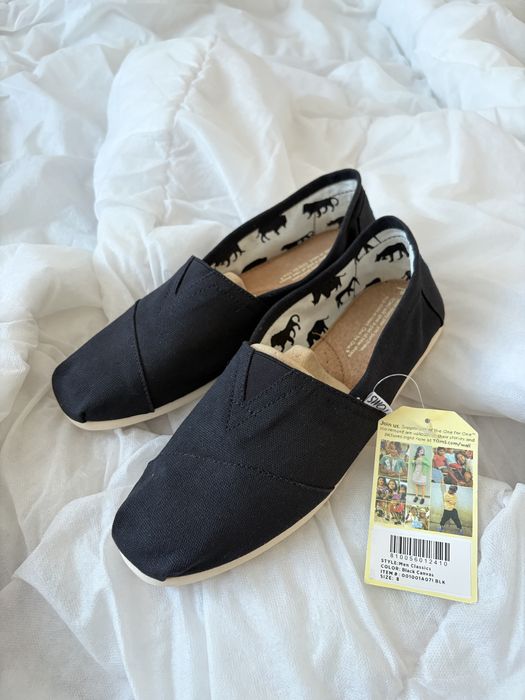 Nowe Buty męskie TOMS classic alpargata czarne rozmiar M8 (US) - 41 EU