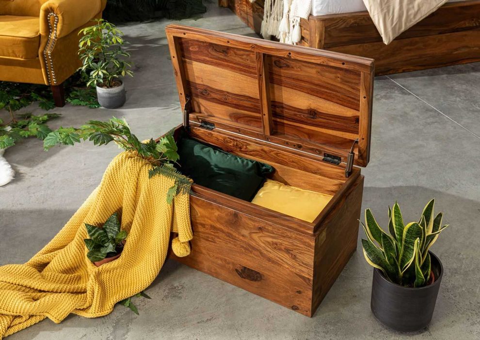 Skrzynia drewniana palisander lakierowany lite drewno I gt. BGM24.pl