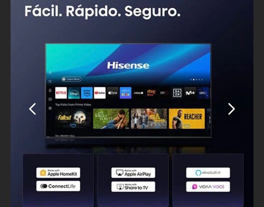 TV HISENSE 58’ Com um mês de uso urgente