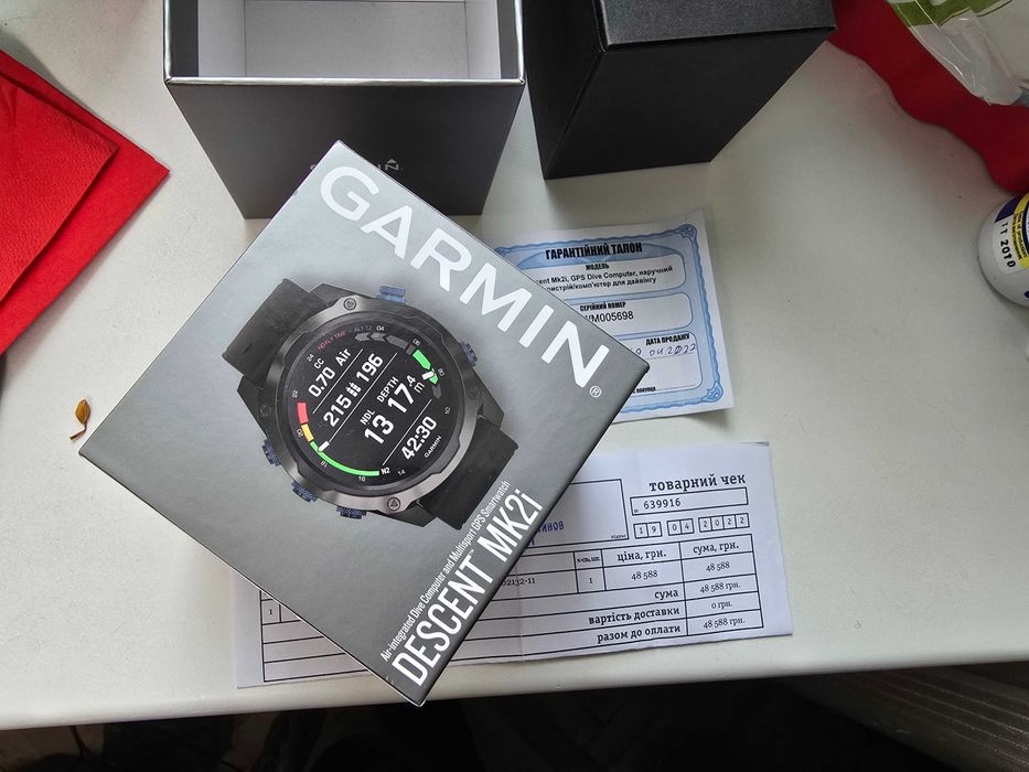 Garmin Descent Mk2i Titanium Carbon Gray. Дайвинг комп'ютер