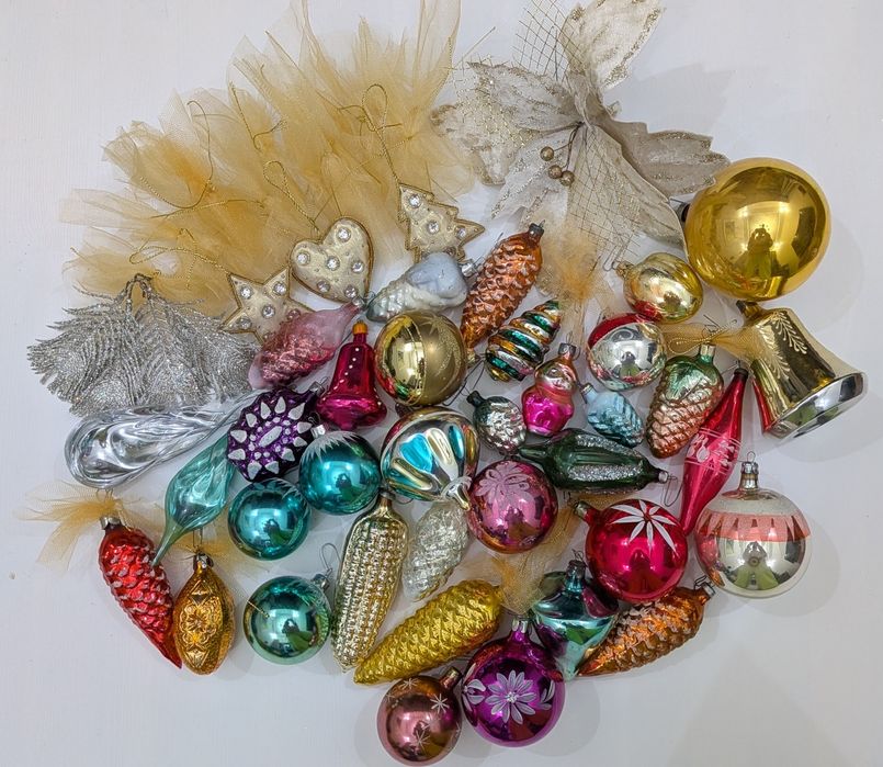 Набір ялинкових прикрас іграшок на ялинку