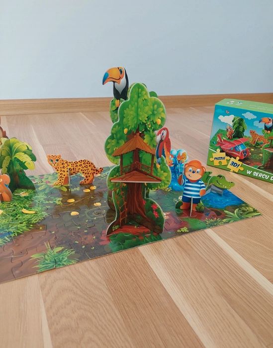 Puzzle 3D! W sercu dżungli