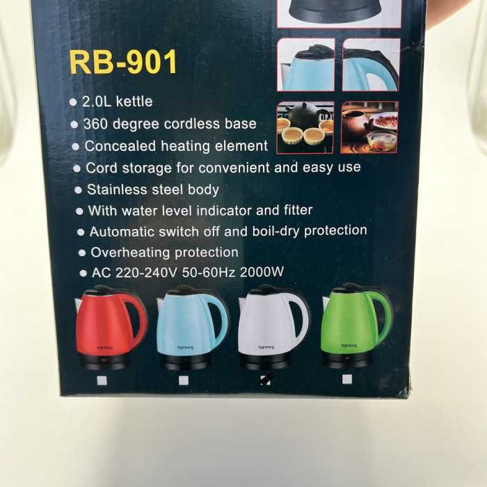 НЕМЕЦКИЙ Электрический чайник Rainberg RB-901 2000 Вт 2л. НОВЫЙ