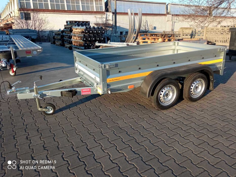 Besttrailers Przyczepa 270x132 DMC 750 kat B kiprowana NOWA 2025 MOCNA