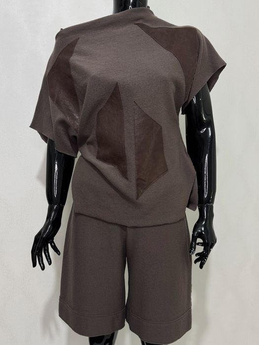 Костюм жіночий трикотажний Кофта Шорти шерстяний вовна OBLIQUE. Італія