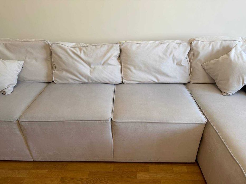 Кутовий диван Марко L 340x160см розкладний, оббивка велюр, м.Шулявська