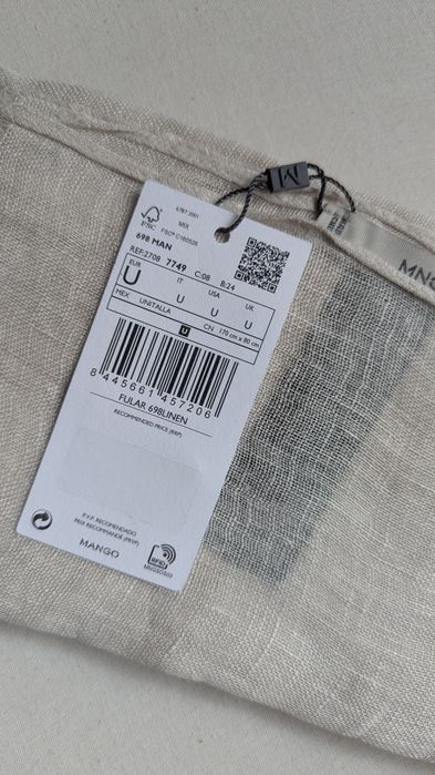 Chusta 100 % len Mango