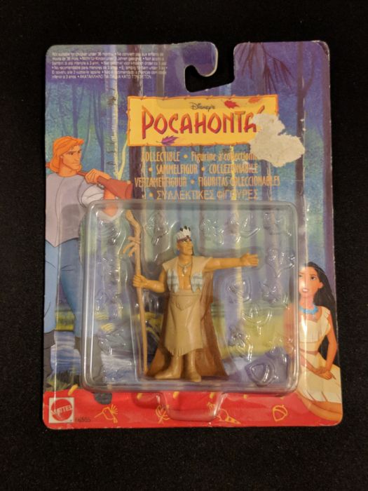 Figura Pocahontas - Chefe Powhatan - Anos 90 - Novo