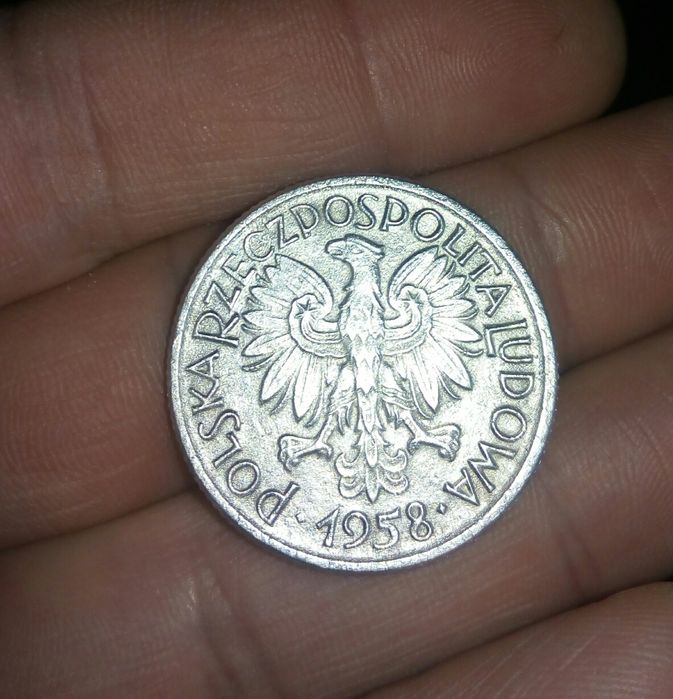 Moneta 2 zł 1958 r. JAGODY PRL