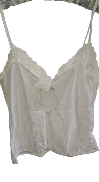 Nowa koszulka do spania biała koronka elegancka r S 36