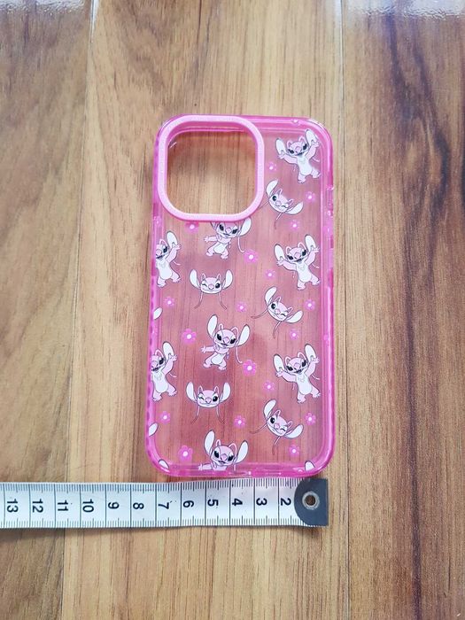 Obudowa na telefon iPhone 13Pro Angel Stitch Disney Primark różowa